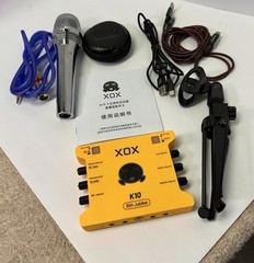 XOX K10 S1 SET Live Streaming Audio Interface Mixer + Mic & Stand