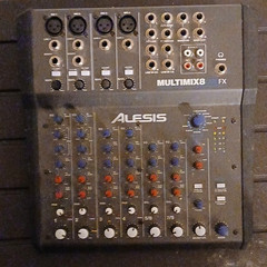 Alesis MultiMix8 FX 8-Channel Analog Mixer w/ Built-In Effects for Live/Studio