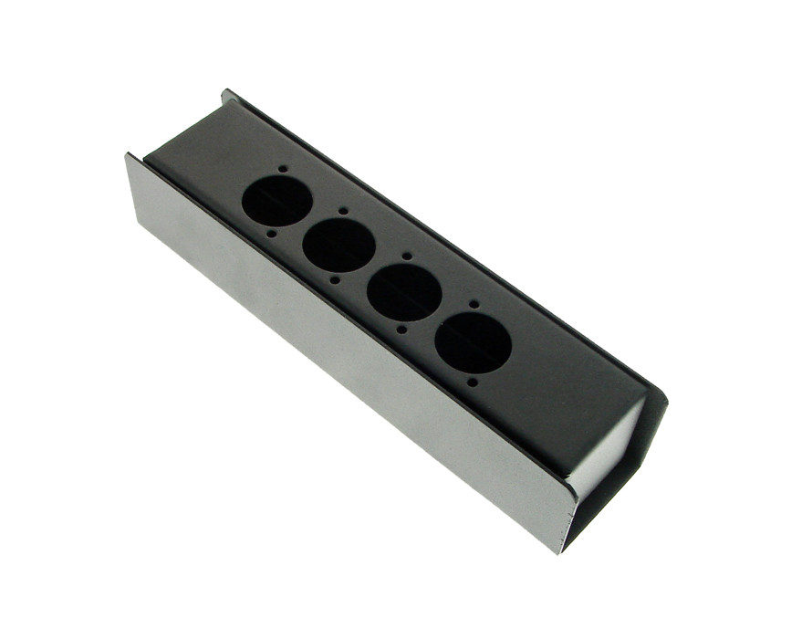 PROCRAFT PB1A-1X4X-BK Steel Project Box 8″ x 1-7/8″ x 1 5/8″ w/ 5 „D“ Punches