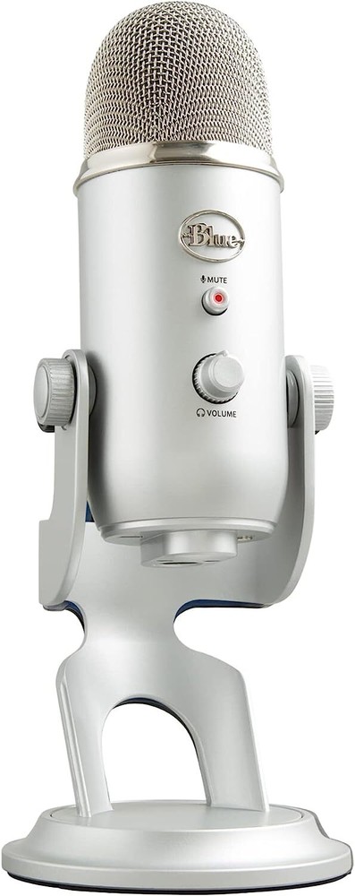 Blue Yeti Professional USB Recording Microphone – Silver In Box