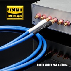 Preffair Clear Audio RCA Interconnect HiFi Cable With Silver Plated Plug