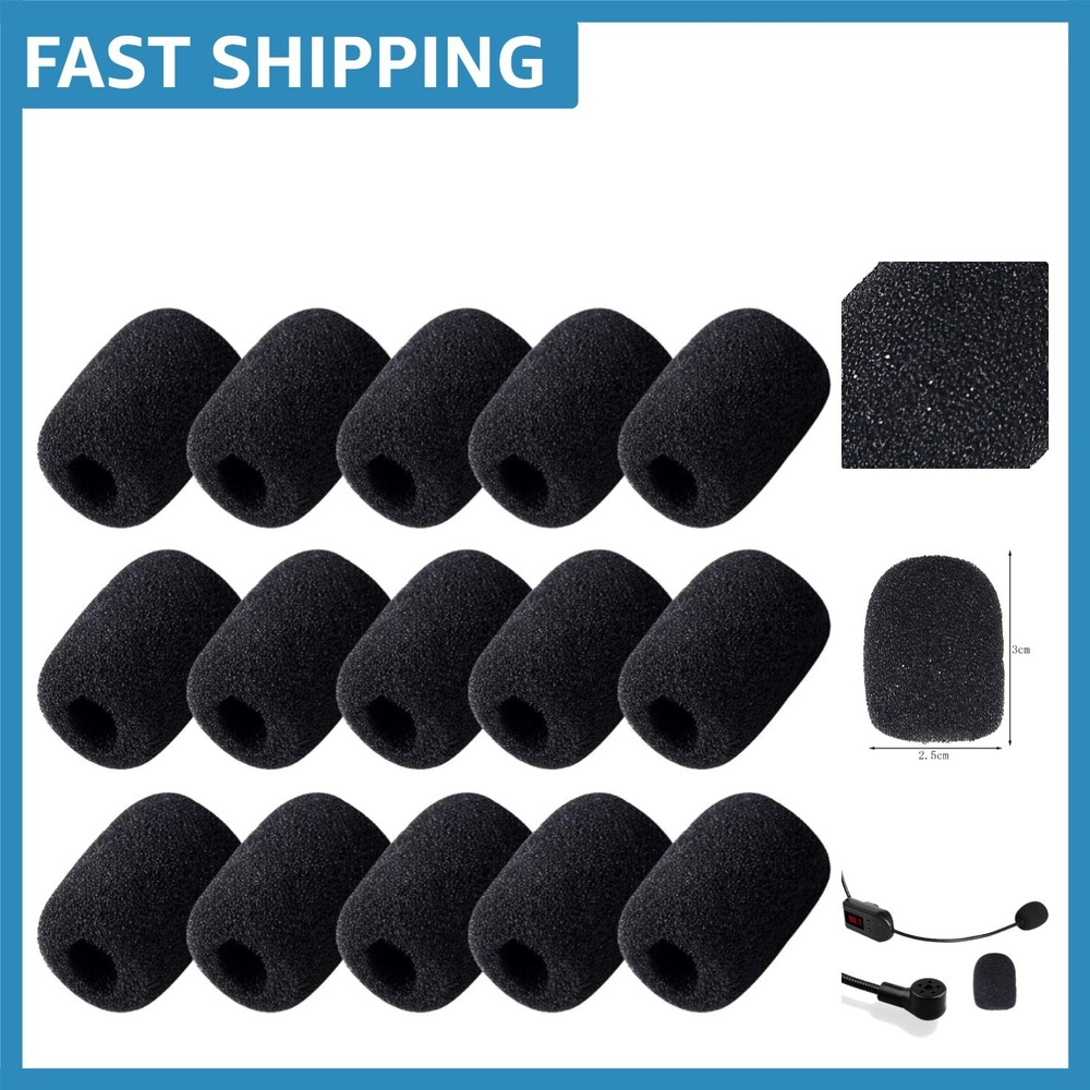Lightweight Mini Foam Microphone Covers – 15 Pack for Ultimate Clarity