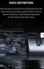 Pixel Voical M – UHF Wireless Lavalier Microphones For Phones USB-C ONLY -2 Mics