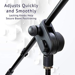 LyxPro Foldable Tripod Mic Stand w/ Fixed Boom