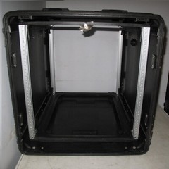 Rackmount 11U 19×24 ECS Composite Shockmount Electronics Black Equipment Case