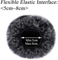 Microphone Furry Windscreen Muff Wind Cover With Foam Windscreen for Blue Yeti