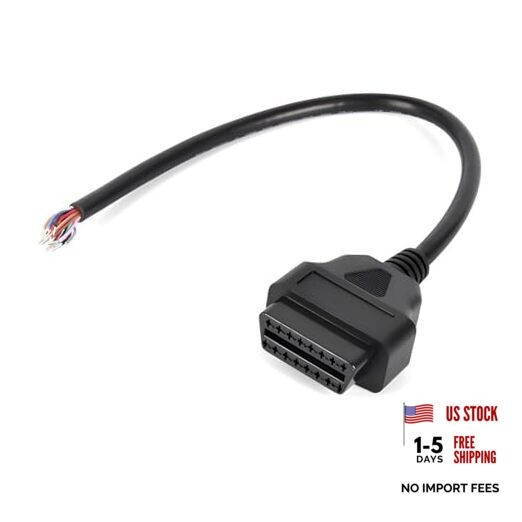 16 Pin 1 PC OBD OBDII OBD2 Female Connector Car Diagnostic Extension Cable