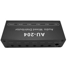 DC 5-15V 3.5mm 2-Way 4-Way Input 1-Way Output Stereo Audio Signal Mixer Board g