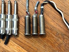 Lot of 75 Used 1/4″ / TRS / Male / Female Connectors + XLR Adapters. Switchcraft