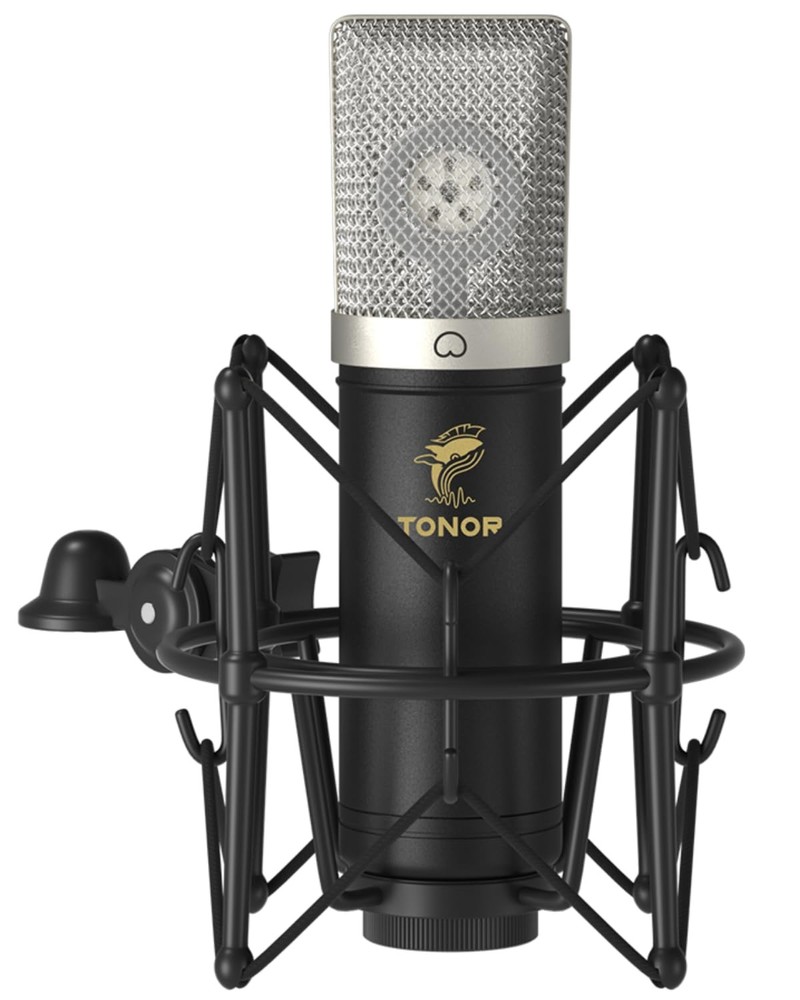 Condenser Microphone 192kHz/24Bit, USB Cardioid Computer Mic Kit with Upgrade…