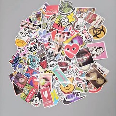 100 Skateboard Stickers Bomb Vinyl Laptop Luggage Decals Dope Sticker