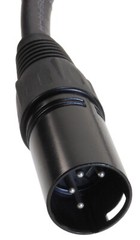 1ft XLR 4-Pin 1-Male to XLR 4-Pin 2-Female Y-Splitter Cable
