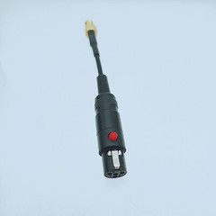 Microdot female to Mini-XLR TA4F 4pin jack 3″ audio RF cable for Microphones