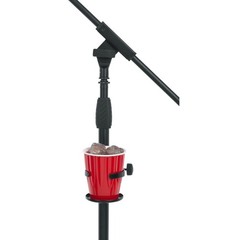 Microphone Stand Clamp Drink Holder for Single Beverage or Cup