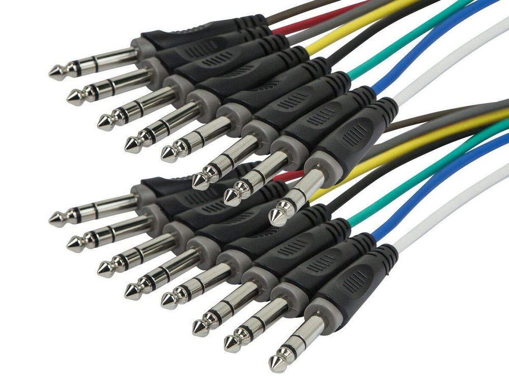 Monoprice 8-Channel 1/4 Inch TRS Male to 1/4 Inch TRS Male Snake 26AWG Cable C/d