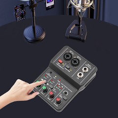 2 Channel Audio Mixer Usb Dj Sound Mixing Console Amplifier Studio Live Party