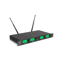Wireless Microphone System Pro UHF 4 Channel 4 Lavalier Bodypacks 4 Lapel Mic…