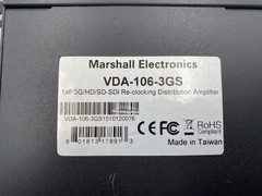 VDA-106-3GS1 x 6 3G/HD/SD-SDI Reclocking Distribution Amplifier