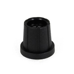 Black Knob with Cap (with Indicator Line) for Rane HC-6, MP-24, PE-15, SM-26