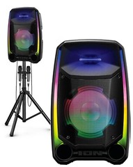 ION PA Ultimate Professional Karaoke Speaker with 2 Microphones, DJ Party Lights