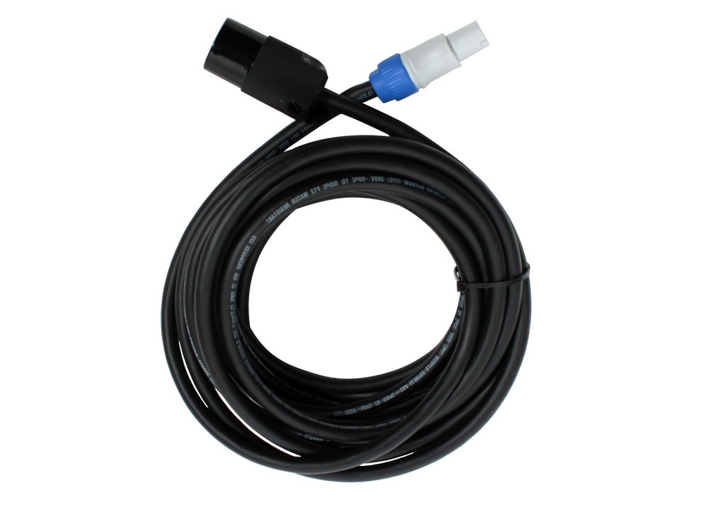 Elite Core PowerCon B Gray to Edison Female Power Cable 30′ 12 Gauge
