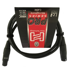 2 Pack Hosa Pro Microphone Cable, Neutrik REAN Connectors REAN XLR3F to XLR3M
