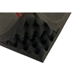 4 PK Black Egg Crate Acoustic Foam Tile Panel Wall Tile Soundproofing 12x12x1.5″