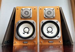 YAMAHA NS-10MM Cherry Brown Mini Studio Monitor Speaker good condition Excellent