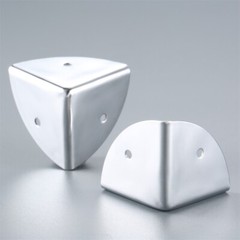 4Pcs Corner Protector Metal Silver 38MM for Tool Box Luggage Corner Guard Bumper