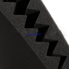 96 PK RED/BLACK Acoustic Foam Panel Wedge Studio Soundproofing Wall Tiles12X12X1