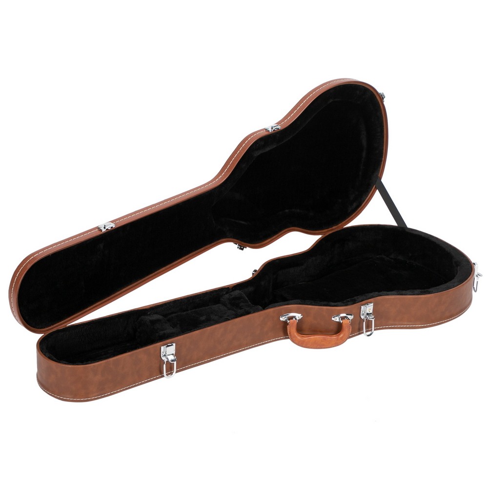 Hard-Shell Electric Guitar Case for GLP Style Electric Guitar Brown, in stock