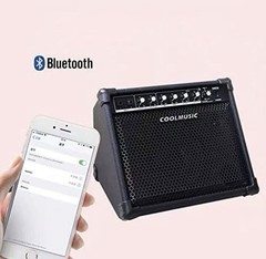 Coolmusic DM30 30W Drum Amplifier Keyboard Speaker Bluetooth 3-Band EQ DI Out