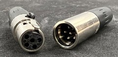 Switchcraft TA5M TA5F 5 Pin Mini XLR Connector Pair Male Female NOS USA