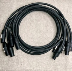 Lot Of 5 Neutrik Powercon True1 15 Ft Extension Jumper Cable 20A 250 Brand New