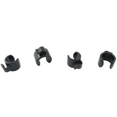 20/25mm Plastic Tripod Microphone Stand Cable Clip 10pcs – Black