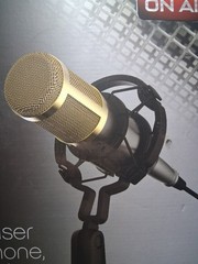 Tzumi PodCast Series Reverb Pro Condenser Microphone Shock Mount Stand