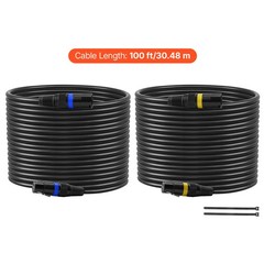 Uimoso 100 ft XLR Cable 2-Pack Balanced 3-Pin Male to Female Microphone Cord