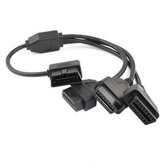 OBD2 Splitter Cable, OBD-II Extension Cable, Car Diagnostic 1 Male to 3 Female