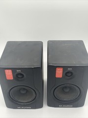PAIR of M-Audio BX5 D2 Carbon Black 5″ inch Powered Studio Monitor Speakers
