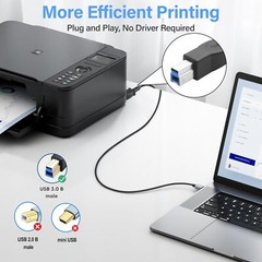 USB Type C 3.1 Female to 3.0 B Male Data Adapter Connector 5Gbps Printer Scanner