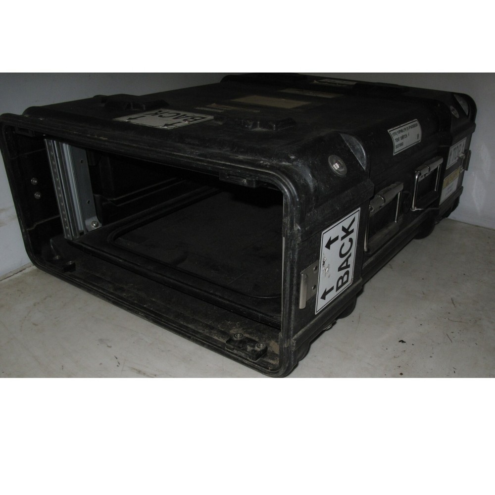 Rackmount 04U x24 ECS Legacy Composite Shock Mount Rack Black Case Shockmount B