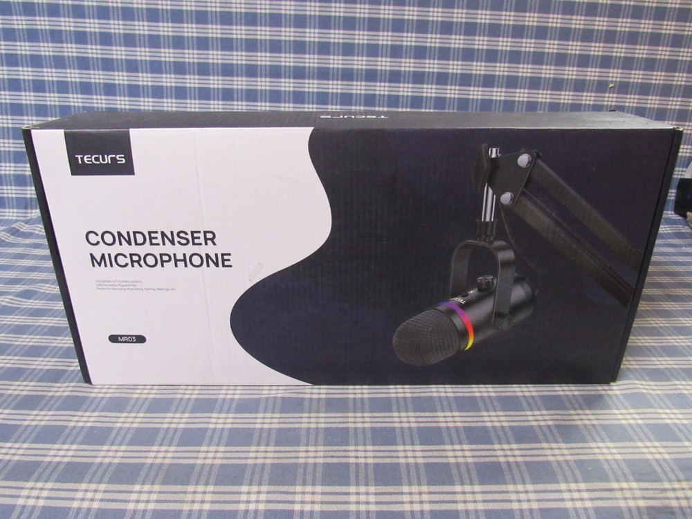 TECUR USB Condenser Microphone Kit MR03 (New Open Box) FAST FREE SHIPPING.