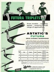 Vintage RARE 1950s Astatic 788 „Metro“ dynamic microphone Hi Z w accessories 888