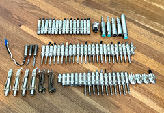 Lot of 75 Used 1/4″ / TRS / Male / Female Connectors + XLR Adapters. Switchcraft
