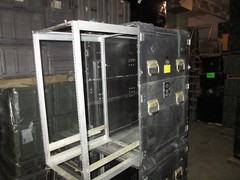 Rackmount 20U x24 Slide Out ECS Legacy Composite Shock Mount Shockmount Case Blk