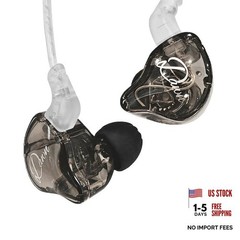 KZ Dawn IEM Earphones for Musicians – 3.5mm in-Ear Monitor – Black – No Mic