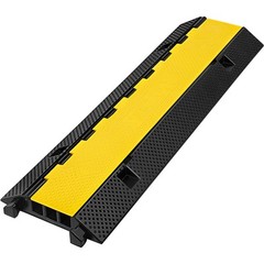 1-Pack 3-Channel Cable Protector Cover 33000LBS Capacity Heavy-Duty Cable Ramp