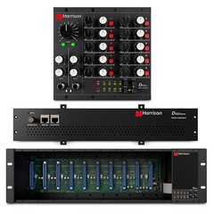 Harrison D510r 10Slot Rack System wDante Interface Card & Analog Mixer Module