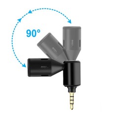 Smartphone Microphone Plastic Metal 90 Degree Adjustable Noise Reducti CRY