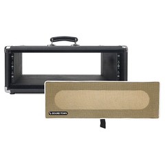 Sound Town Vintage 3U Amp Rack Case, 12.5″ Depth, Black (STVRC-3BK)